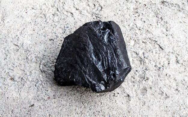 Photo big piece of coal