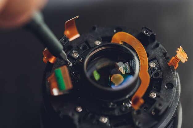 Big professional digital camera lens disassembly process