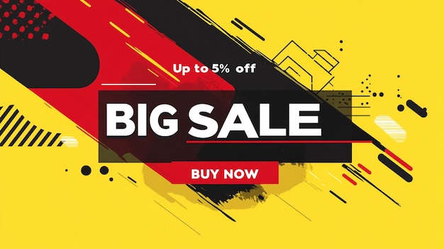 Photo big sale banner up to 50 off