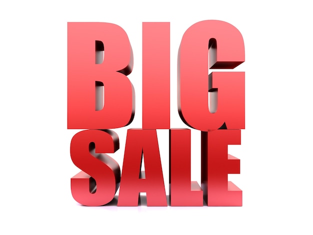 Big Sale Word ,3D render