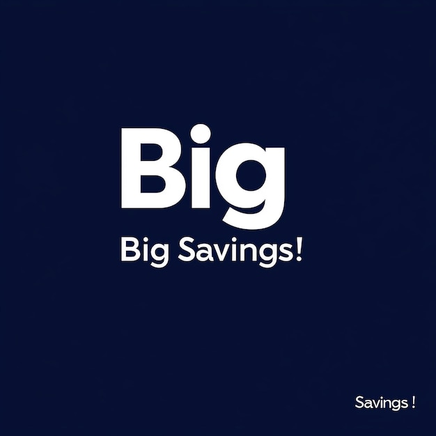 Photo big savings logo