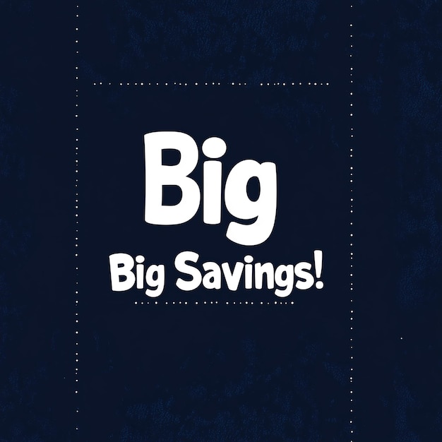 Photo big savings logo