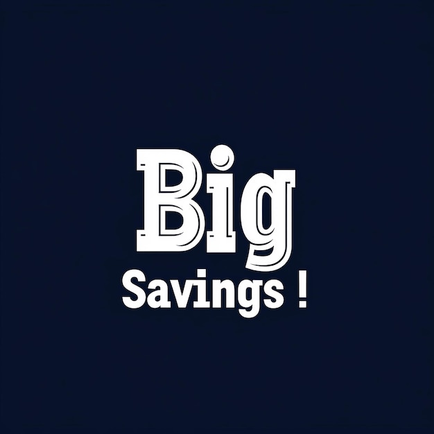 Photo big savings logo