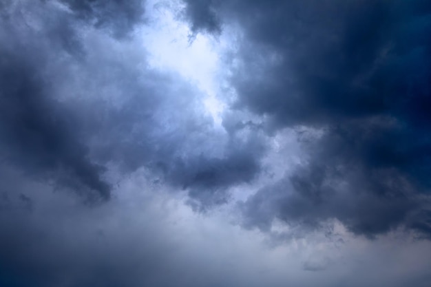 Big summer storm clouds. Worsening weather. Natural abstract background.