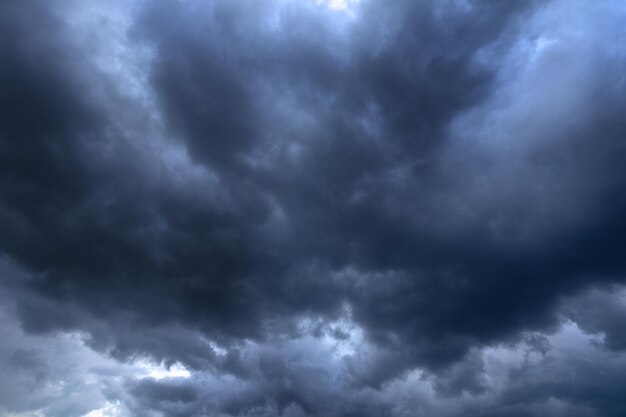 Big summer storm clouds. Worsening weather. Natural abstract background.