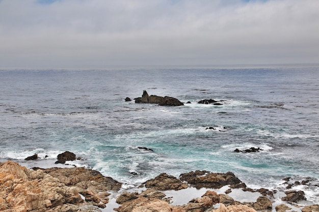 Big Sur is scenic road on west coast of USA