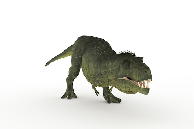 Big tyrannosaurus set of angles 3D illustration