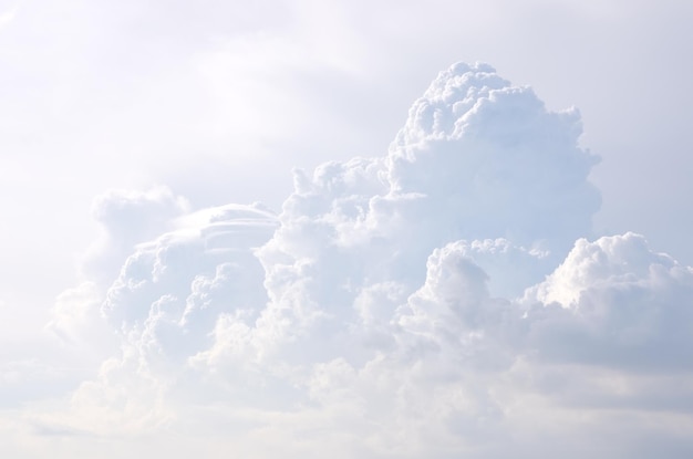 a big white clouds against blue sky