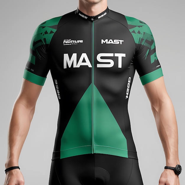 Photo bike jersey mockup