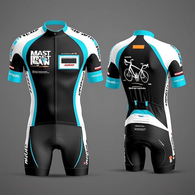 Photo bike jersey mockup