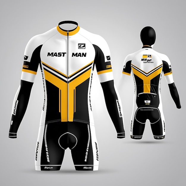 Photo bike jersey mockup