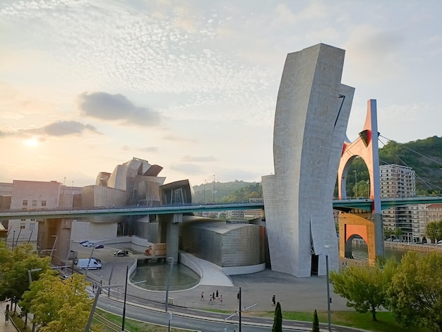 Bilbao modern buildings view Spain