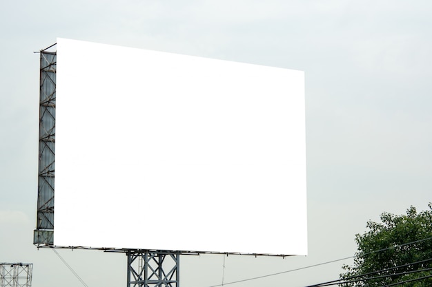 Billboard blank and blue sky