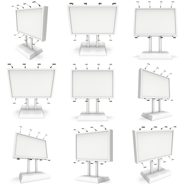 Billboard blank for outdoor advertising poster