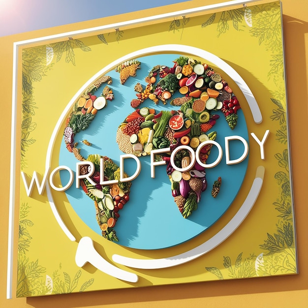 Photo billboard design for world food day