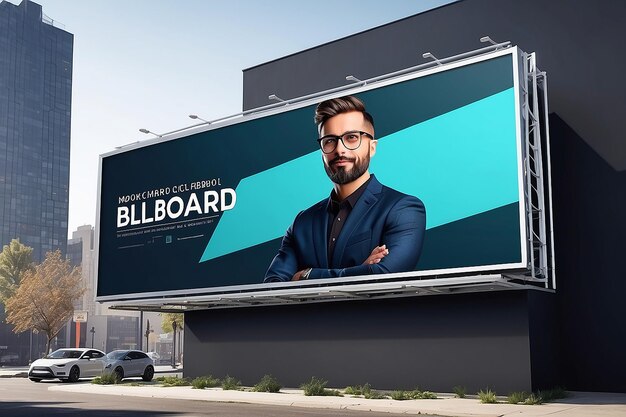 Photo billboard mockup design