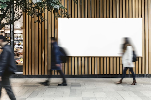 Billboard mockup walking accessories accessory