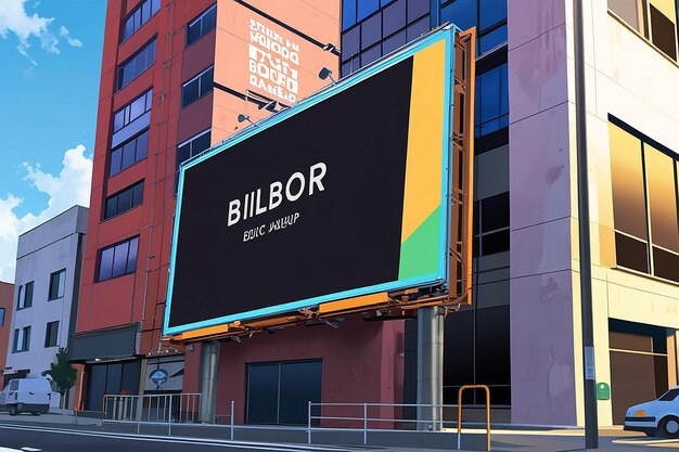 Photo billboard mockup