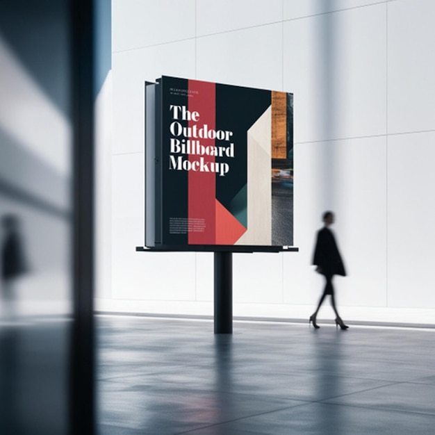 Photo billboard mockup