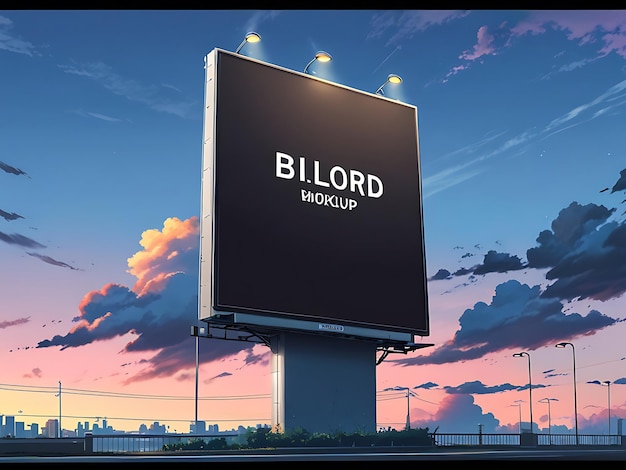 Photo billboard mockup