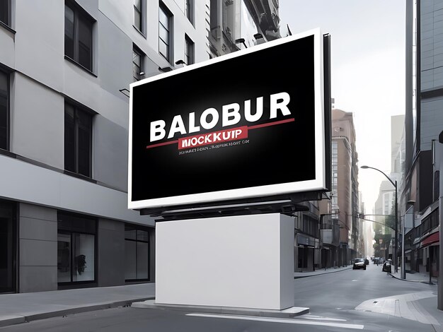 Photo billboard mockup