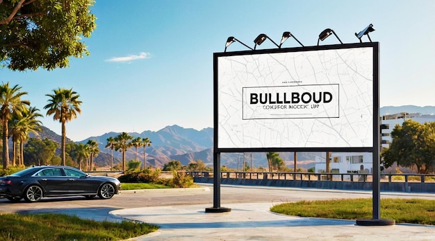 Photo billboard outdoor mockup bulletin board mockup outdoor billboard mockups