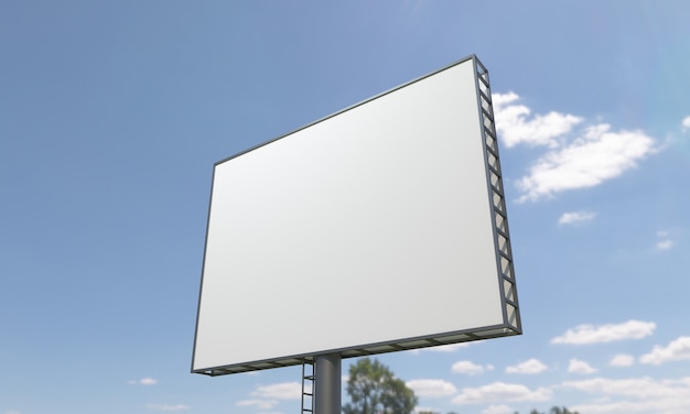 Billboard sign mockup template