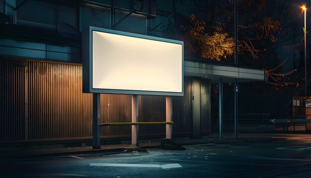 a billboard on a street with a sign that says quot the word quot on it