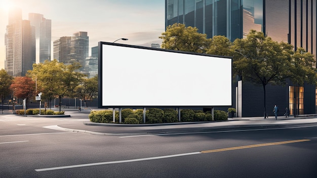 a billboard that is on the side of a road