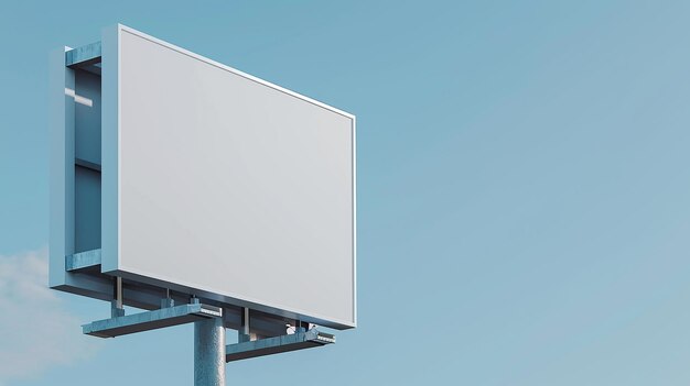 a billboard that says  blank  is in the sky