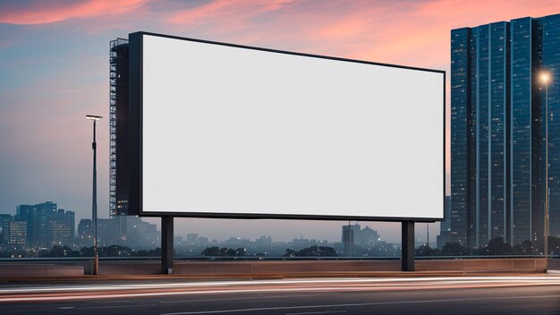 a billboard that says  the word  on it