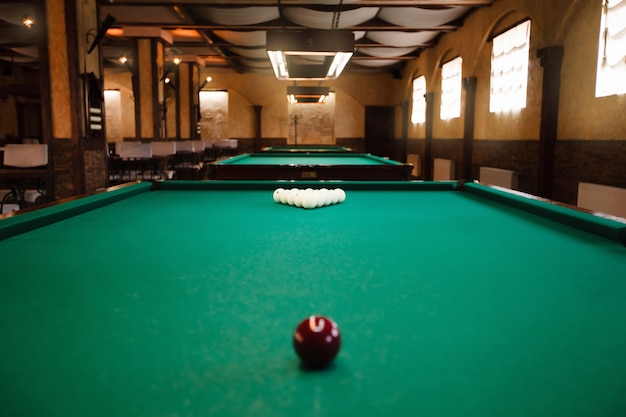 Photo billiard table