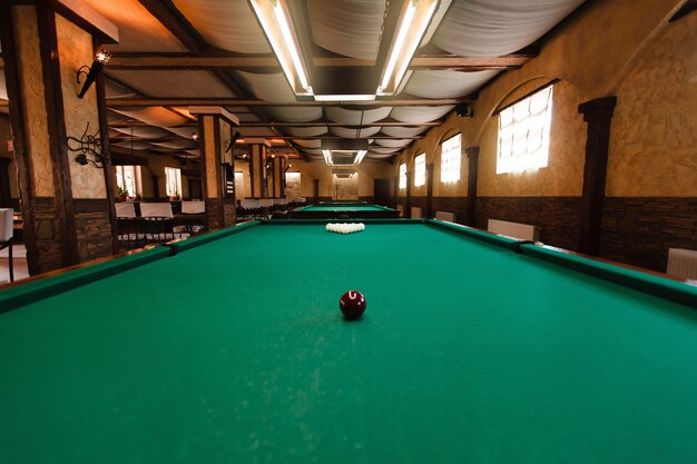 Photo billiard table