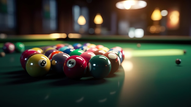 Billiards game ai generate