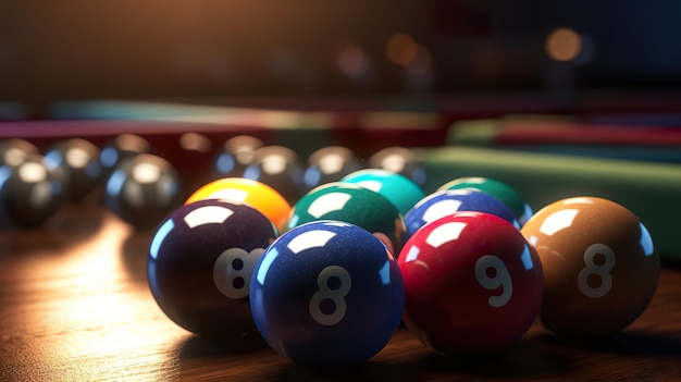 Billiards game ai generate