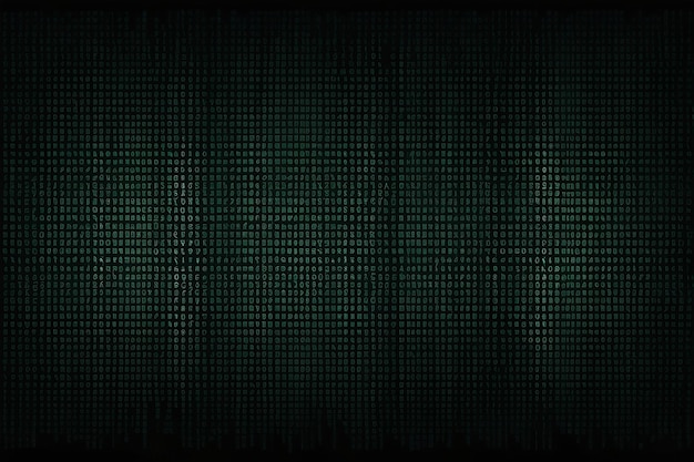 Photo binary code background with copy space frame mockup