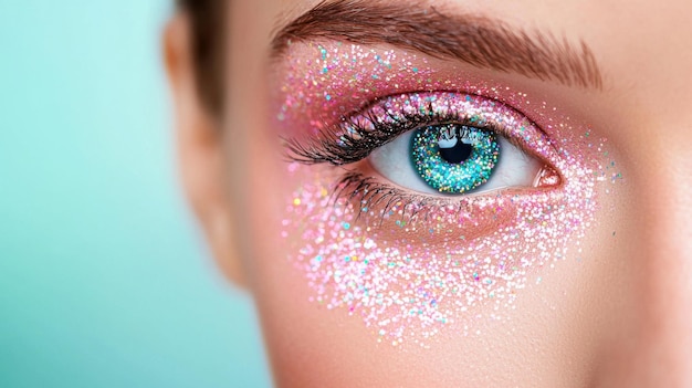 Biodegradable Glitter Festival Makeup Application Vibrant Creative Sparkle Cosmetic Beauty Fashion ar 169 quality 2 personalize k8jfy2g stylize 250 v 61 Job ID a7554c5a3da74942b14f2e710d364f28