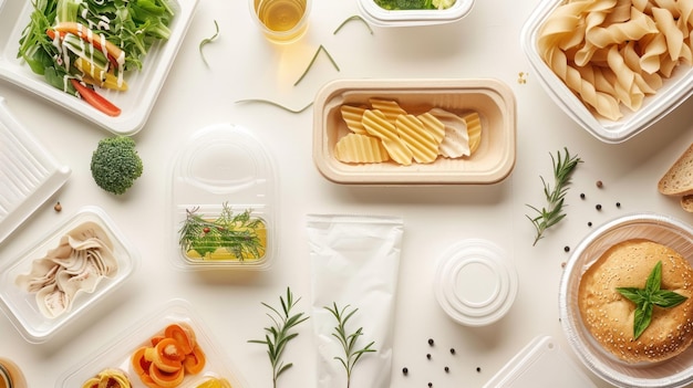 Biodegradable products food packaging made from biomaterials