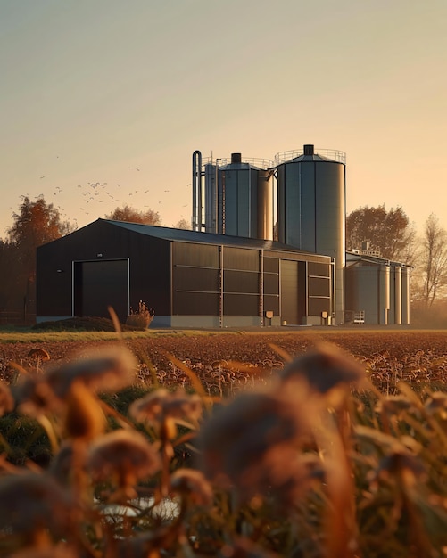 Photo biogas power plant