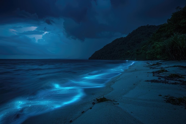 Bioluminescent Beach Natures Glowing Spectacle