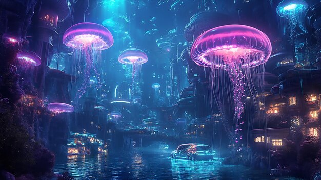 Bioluminescent City