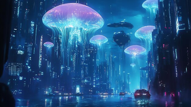 Bioluminescent City