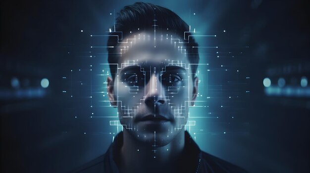 A biometric scan recognizing an individuals face