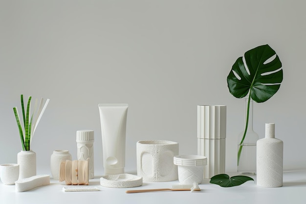 Bioplastic Products Display with Clean and Modern Design