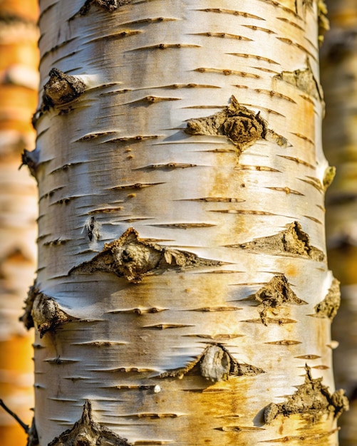 Photo birch trees and scenic landscapes