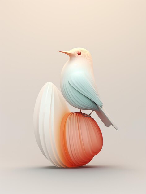 Photo bird conceptual minimalist sculpture