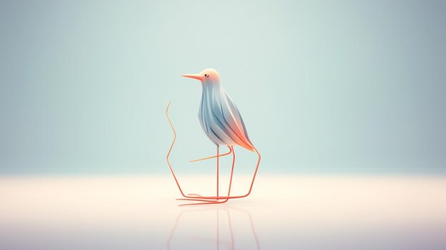 Photo bird conceptual minimalist sculpture