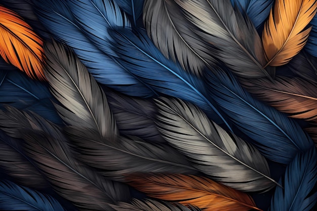 bird feathers background pattern banner wings background picture seamless background