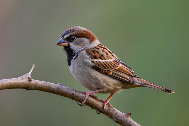 Photo a bird is perched on a branch with a blurry background