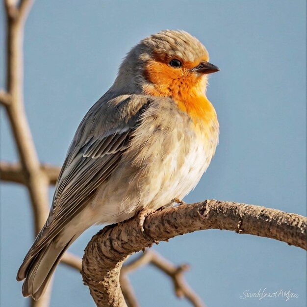 a bird is sitting on a branch with the name bird on it